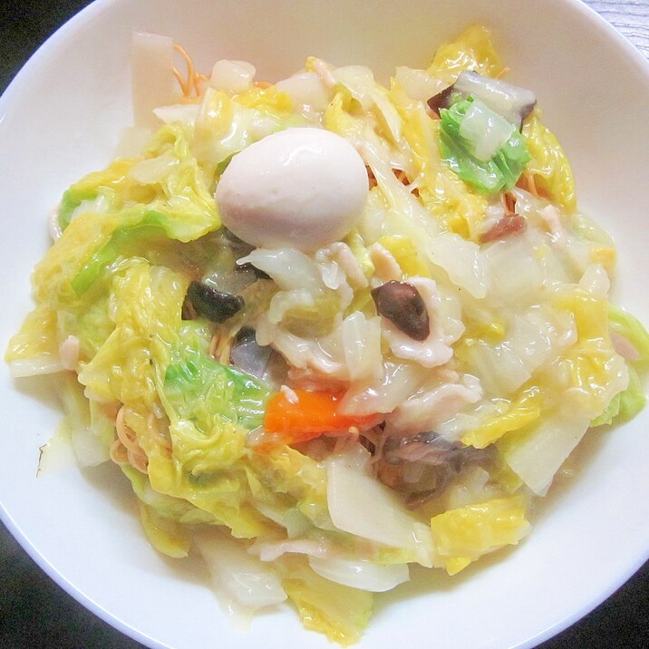 レトルト八宝菜で作る簡単皿うどん♪